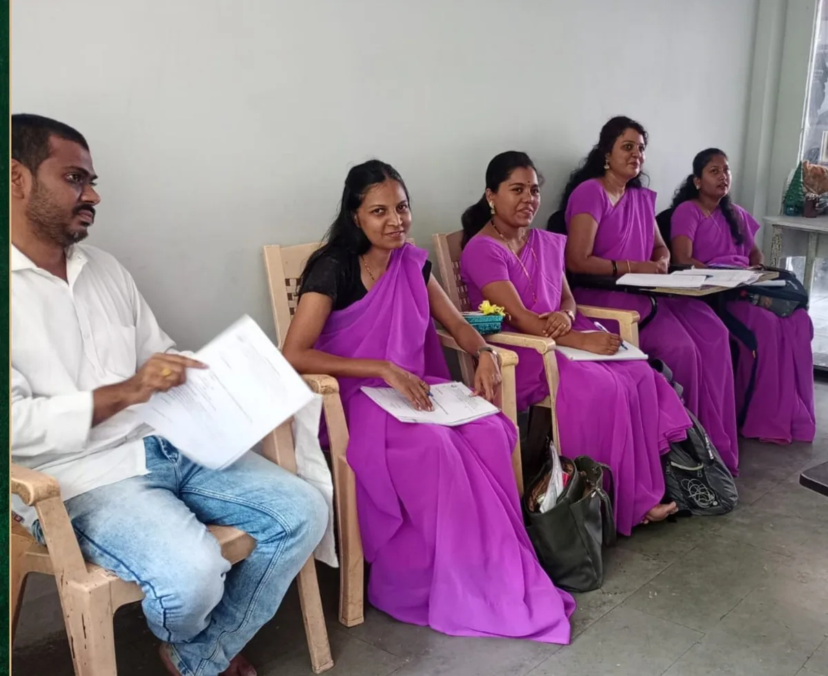 Women attending a Study Waves NGO skill workshop